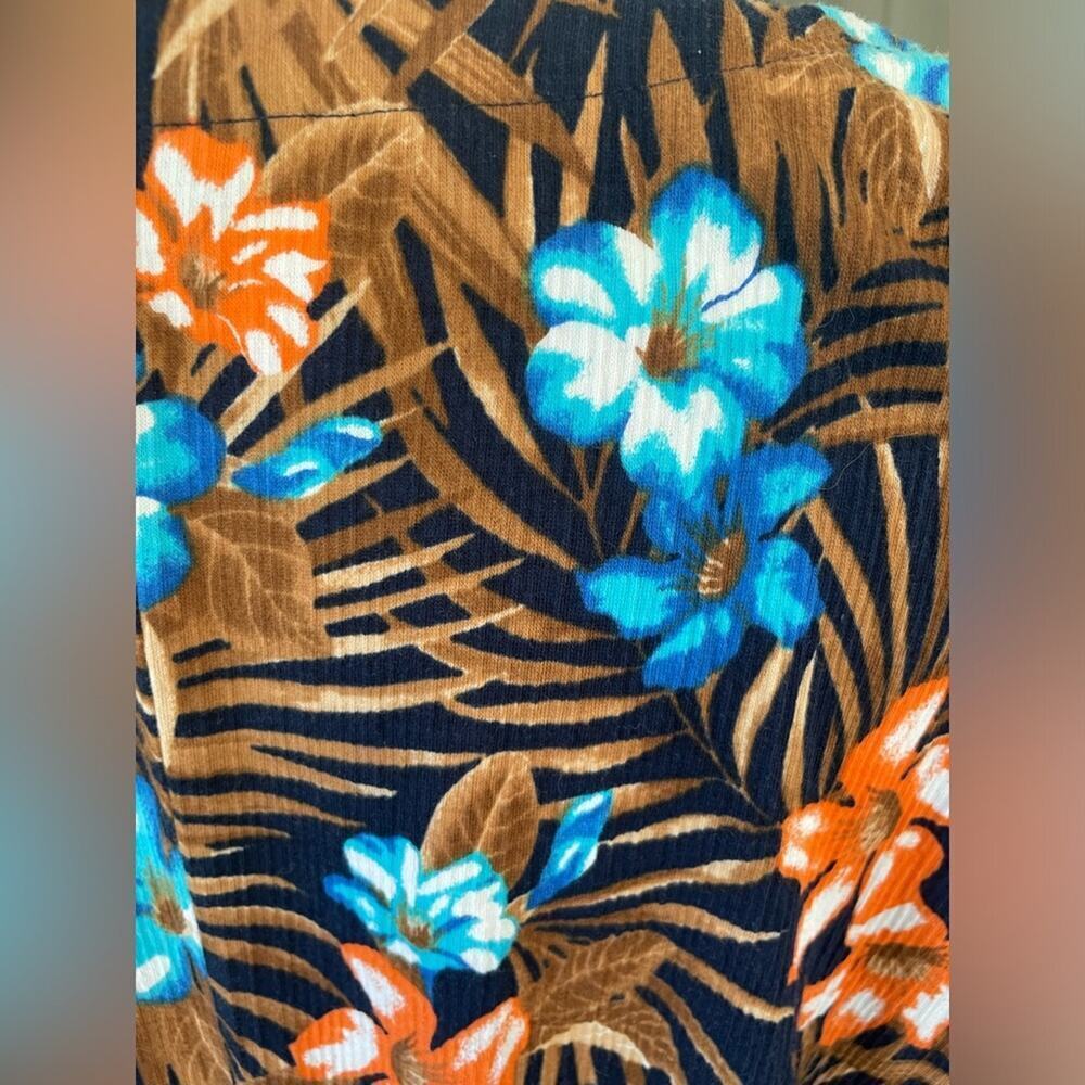 Lands' End Women's Crinkle Knit Short Sleeve High Low Midi Dress- 1x - Picture 11 of 11